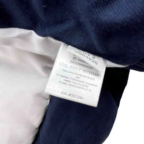 Mizzen + Main Quilted Puffer Vest Men Large Blue Button Front Performance Jacket - Picture 10 of 12